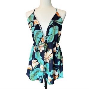 NWOT- Floral romper